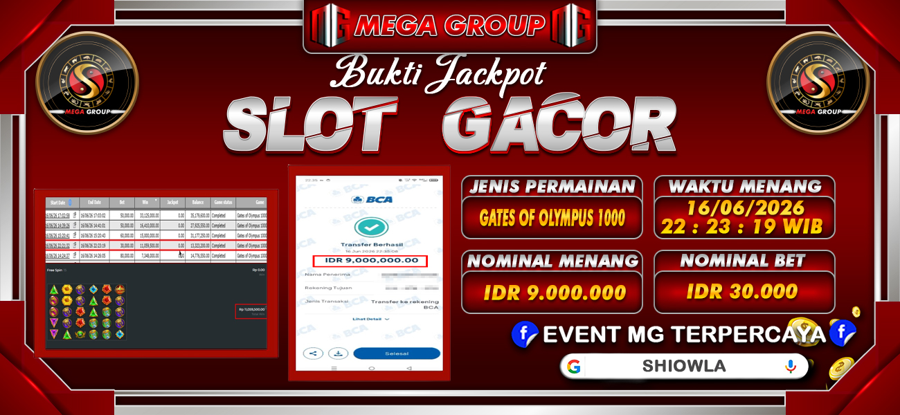 Bukti JP situs Shiowla hari Kamis, 18 Juni 2026